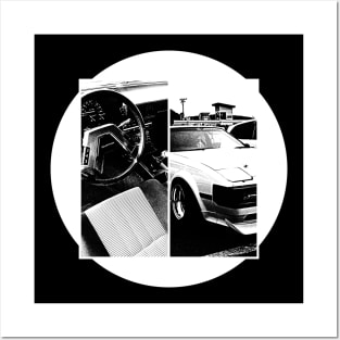 TOYOTA CELICA 2800GT A60 Black 'N White 5 (Black Version) Posters and Art